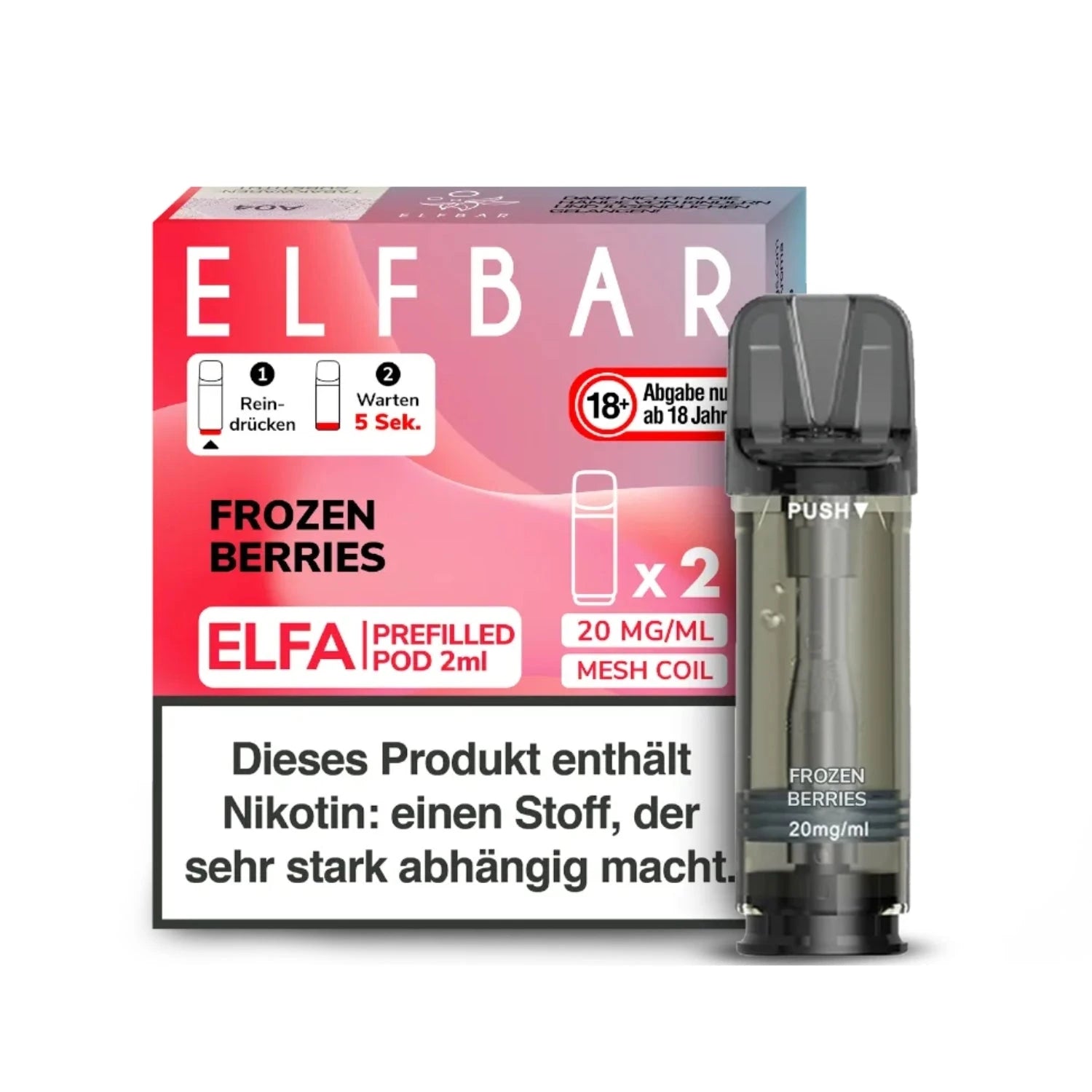 ELFBAR ELFA Pod 2er Pack 20mg/ml - verschiedene Sorten Elfbar